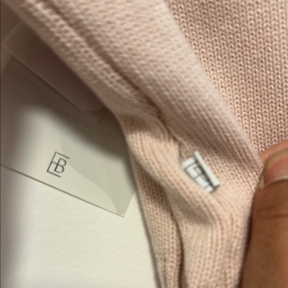 Cream Cropped Sweater with Floral Embroidery and Puffed Shoulders - Picture 7 of 7